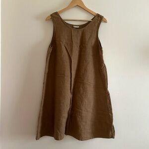 urban roots linen tank dress